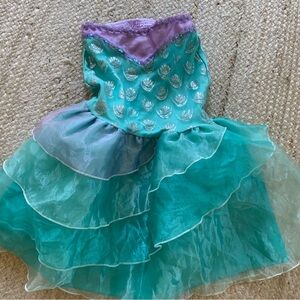 Disney Ariel Mermaid Skirt Halloween EUC 7 8 Girls Costume Dress Up
